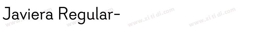 Javiera Regular字体转换